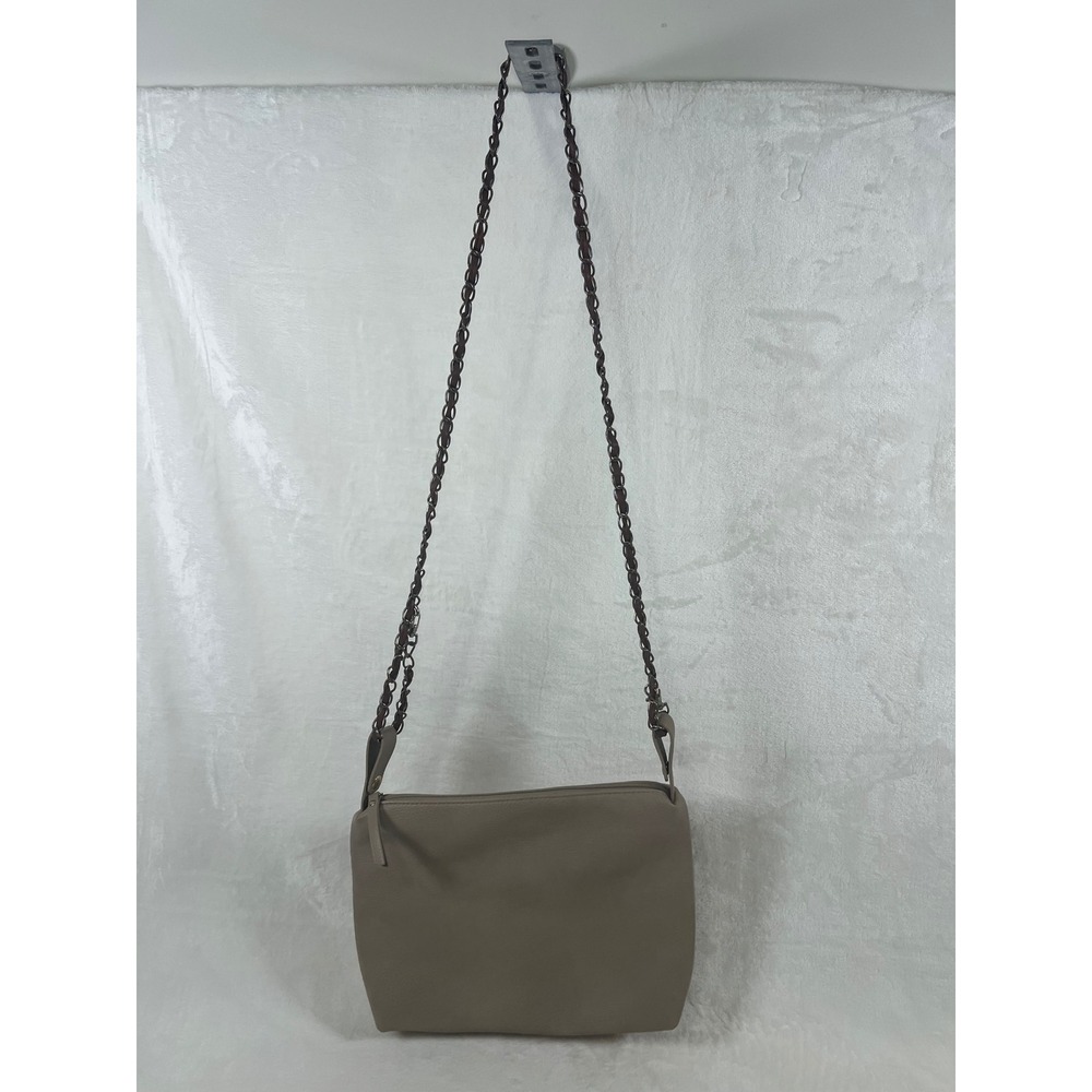 Madison‎ West Shoulder Bag Chain Strap Taupe Satchel Purse Crossbody Handbag